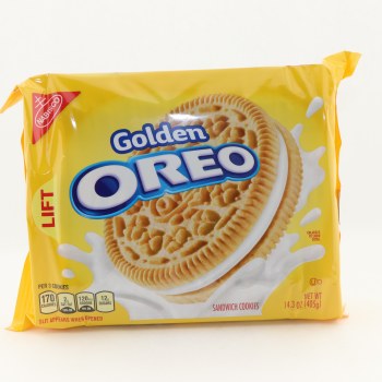 Nabisco oreo cookies golden 1x14.3 oz - 0044000032586