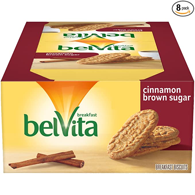  belVita Cinnamon Brown Sugar Breakfast Biscuits, 8 Packs (4 Biscuits Per Pack)  - premium