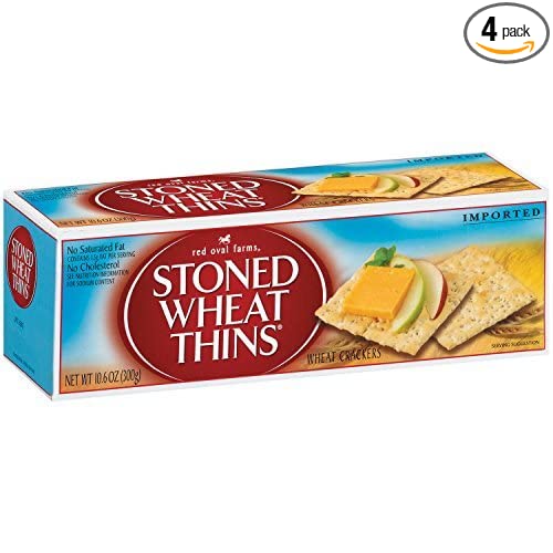 Red Oval Farms, Stoned Wheat Thins, Wheat Crackers - 044000035389