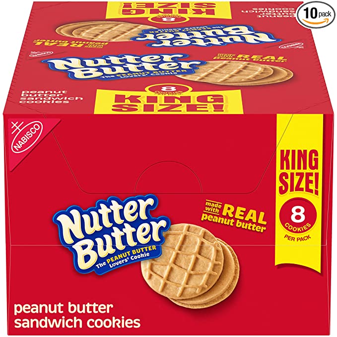 Nabisco, Nutter Butter, Peanut Butter Sandwich Cookies - 044000036577