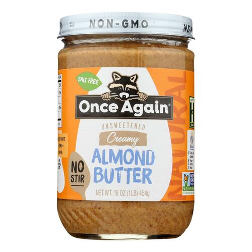 Once Again - Almond Butter Classic No Stir Ntrl - Case Of 6-16 Oz - 044082024417