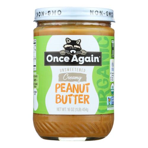 ONCE AGAIN: Peanut Butter Smooth Organic, 16 oz - 0044082032313