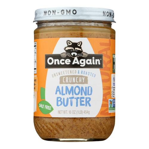 Unsweetened & Roasted Crunchy Almond Butter, Unsweetened & Roasted Crunchy - 044082034218