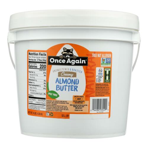 Once Again Almond Butter Smooth - Single Bulk Item - 9lb - 044082034492