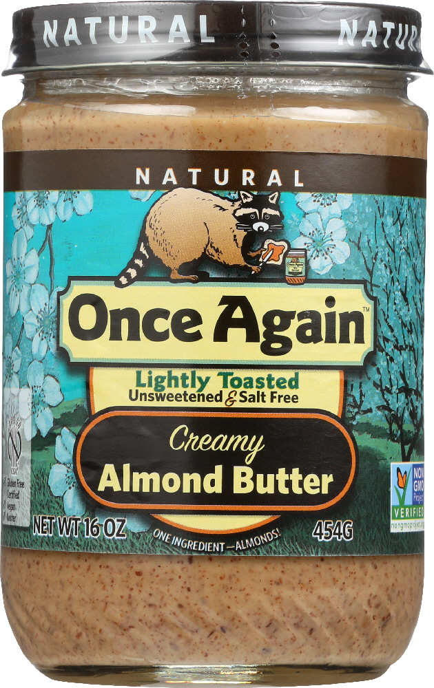 ONCE AGAIN: Nut Creamy Butter Almond Lightly Toasted, 16 oz - 0044082034614