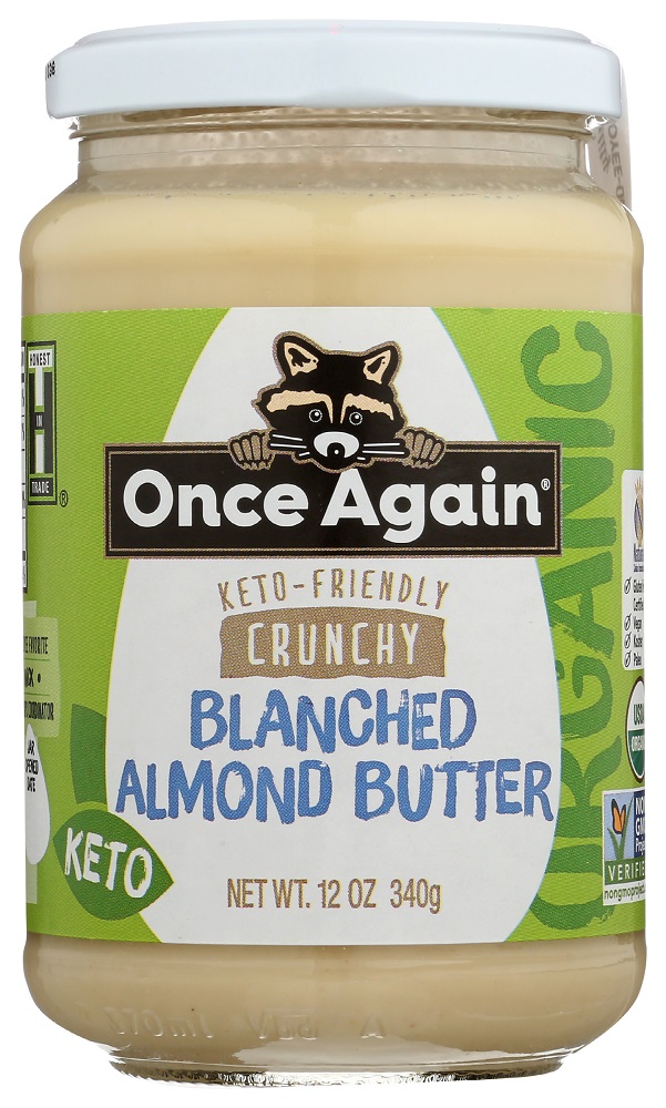 Crunchy Keto-Friendly Blanched Almond Butter, Crunchy - 044082514222