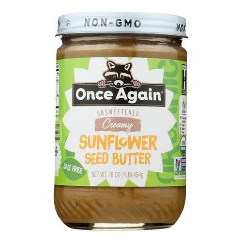 Once Again - Sunflower Butter Ns Sugar Free - Case Of 6-16 Oz - 044082530413