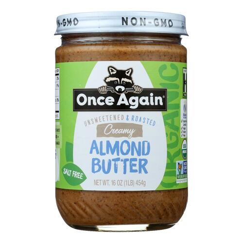Unsweetened & Roasted Creamy Almond Butter, Unsweetened & Roasted Creamy - 044082534411