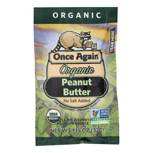 Once Again Organic Peanut Butter - Case Of 10 - 1.15 Oz - 0044082552446