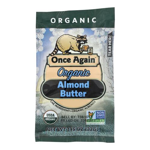 Once Again Almond Butter - Organic - Original - Squeeze Pack - 1.15 Oz - Case Of 10 - 044082554440