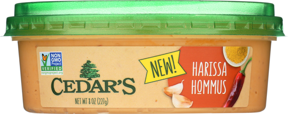 CEDAR’S: Harissa Hommus, 8 oz - 0044115008377