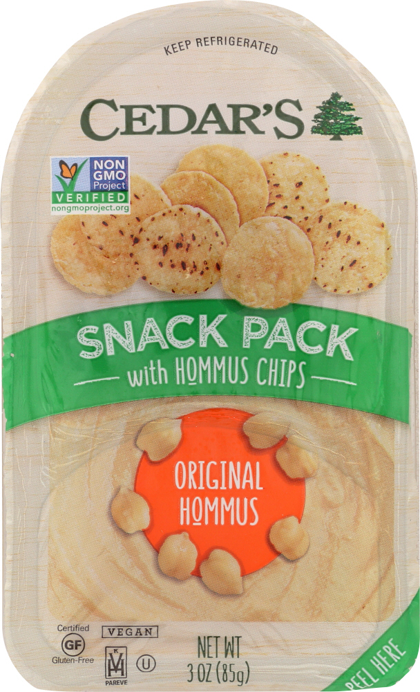 Original Hommus With Hommus Chips Snack Pack, Original - original