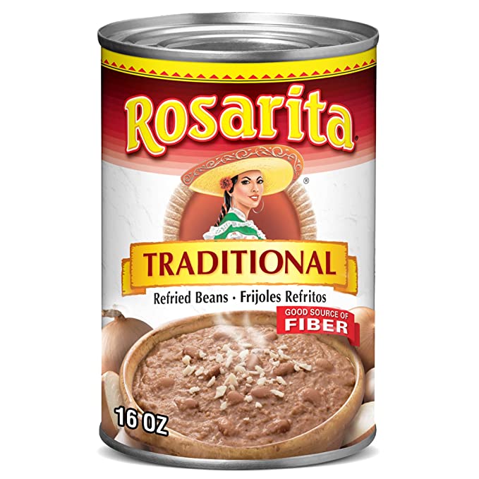  Rosarita Traditional Refried Beans, 16 oz  - 044300106321