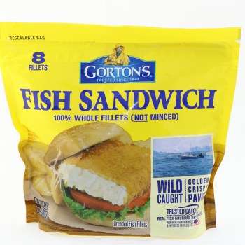 Fish sandwich breaded fillets - 0044400154406