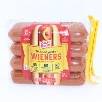 Uncured jumbo wieners, uncured - 0044700002100