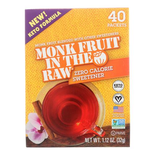 Monk Fruit In The Raw - Swtnr Mnk Fruit N Rw Keto - Case Of 8-40 Pkt - 044800711407