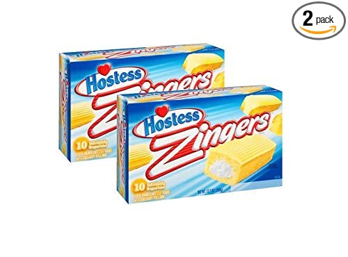  Hostess Zingers Vanilla Cakes 10 Cakes (2 Boxes)  - 045000015159