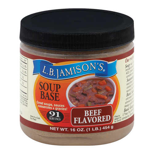 Jamison Soup Base - Beef - Case Of 6 - 16 Fl Oz - 0045454002637