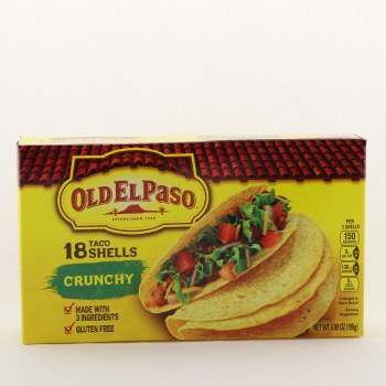 Old El Paso Crunchy Taco Shells 18 Count - 0046000811512