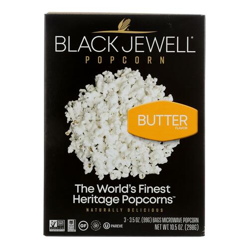 BLACK JEWELL: Premium Microwave Popcorn Butter 3 Bags, 10.5 oz - 0046084230346