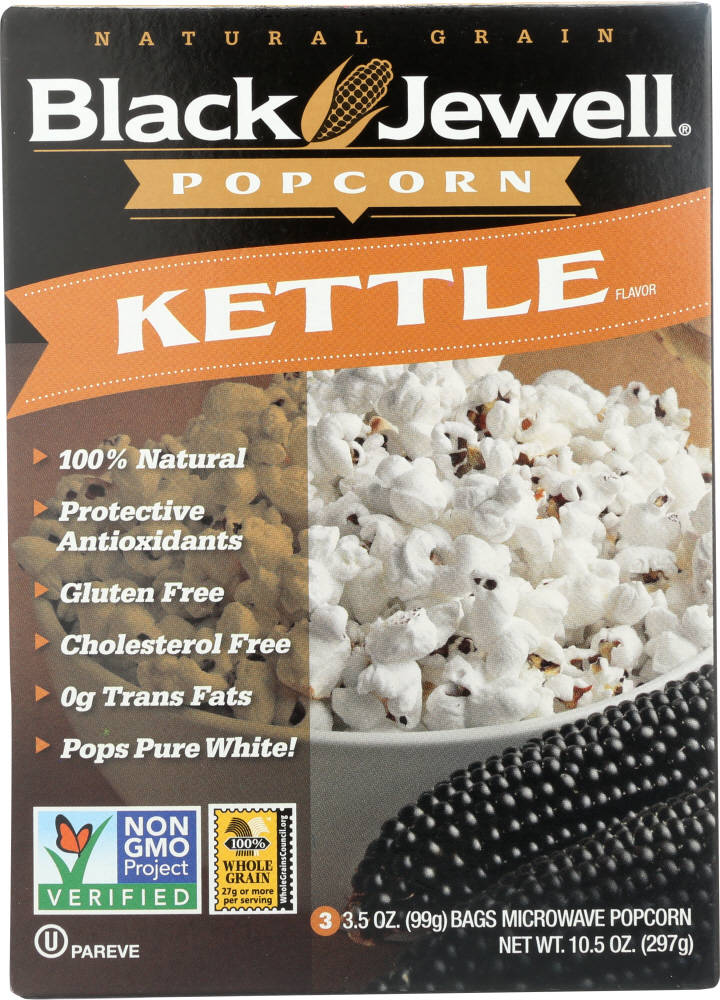 BLACK JEWELL: Kettle Corn Premium Microwave Popcorn 3 bags, 10.5 oz - 0046084230353