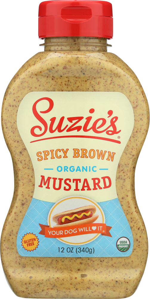Organic Spicy Brown Mustard, Spicy - 047281200385