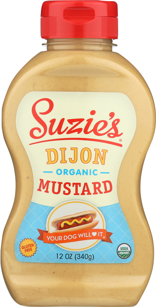 SUZIE’S: Organic Dijon Mustard, 12 oz - 0047281200392