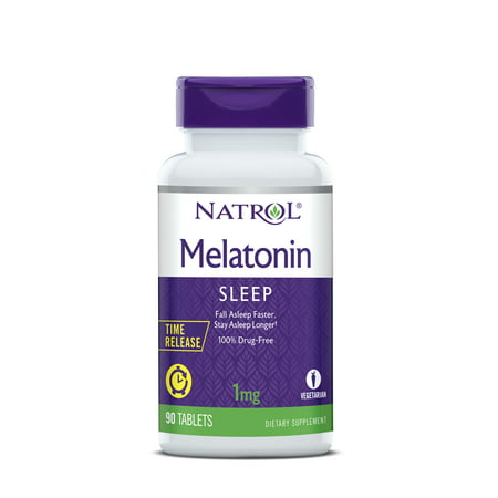 Natrol Melatonin Time Release 1 mg 90 Tablets - 047469004675