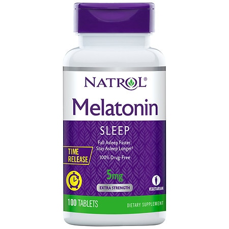 Natrol Melatonin Time Release Tablets, 5mg, 100 Count (Pack of 2) (B001E0WOKE) - 047469048372