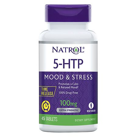 Natrol 5-HTP Time Release 100mg Tablets, 45 Ct - 047469052287