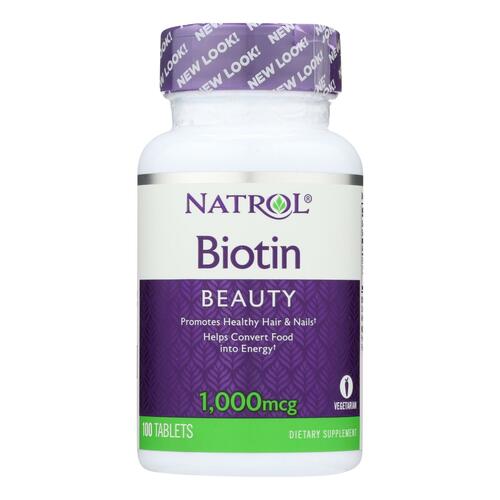 Natrol Biotin - 1000 Mcg - 100 Tablets - 0047469052393