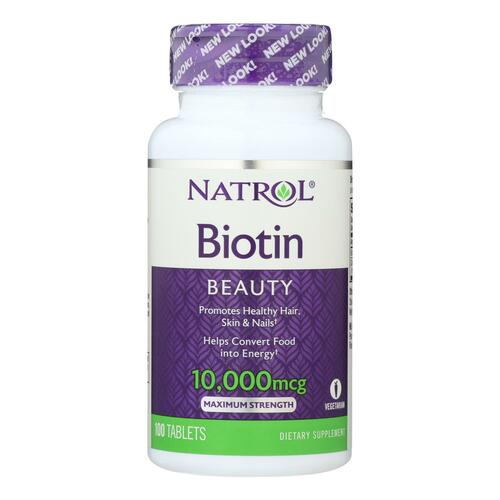 Natrol Biotin - 10000 Mcg - 100 Tablets - 0047469053963