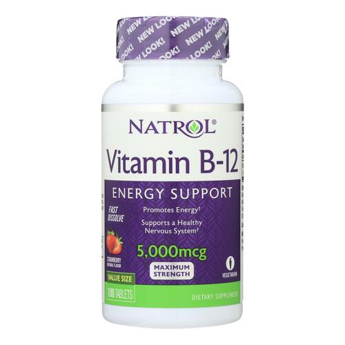Natrol Fast Dissolving Vitamin B12 - 5000 Mcg - 100 Tabs - 0047469066727