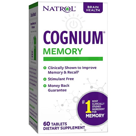 Natrol Cognium Memory 100mg Improve Memory & Recall Tablets 60ct - 047469072308