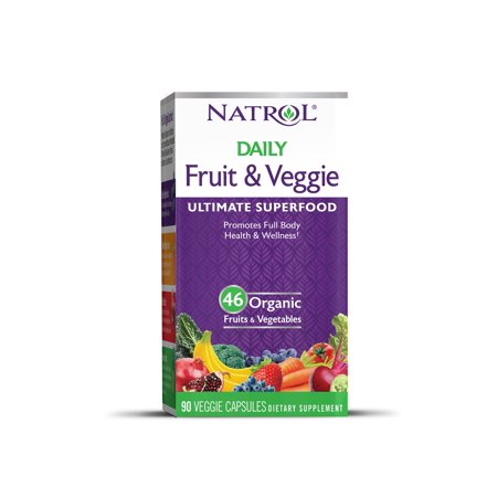 Natrol Daily Fruit and Veggie Capsules, 90 Ct - 047469072315