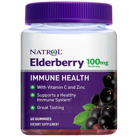 Natrol Elderberry Dietary Supplement 100 mg 60 count - 047469077594