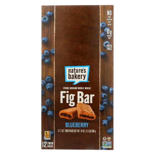 Nature's Bakery Stone Ground Whole Wheat Fig Bar - Blueberry - Case Of 12 - 2 Oz. - 0047495112900