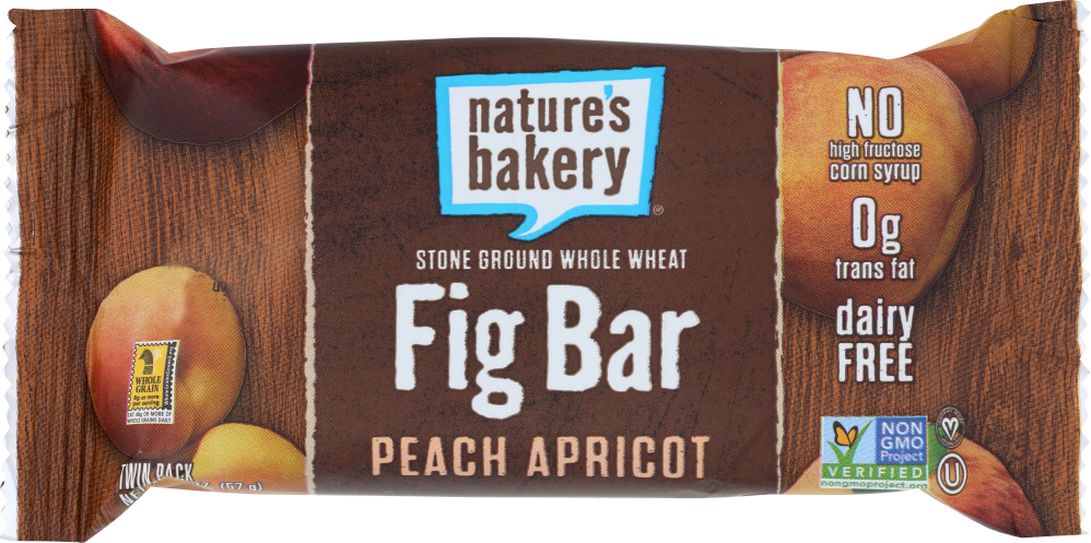 NATURE’S BAKERY: Whole Wheat Peach Apricot Fig Bar, 2 oz - 0047495116700