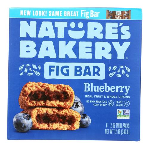Nature's Bakery Stone Ground Whole Wheat Fig Bar - Blueberry - Case Of 6 - 2 Oz. - 047495210019