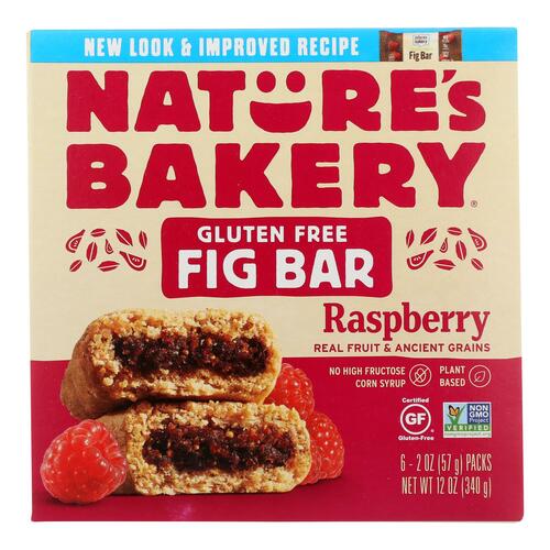 Nature's Bakery Gluten Free Fig Bar - Raspberry - Case Of 6 - 2 Oz. - 0047495710656