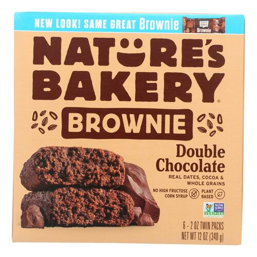 Nature's Bakery Stone Ground Whole Wheat - Double Chocolate Brownie - Case Of 6 - 12 Oz. - 0047495751031