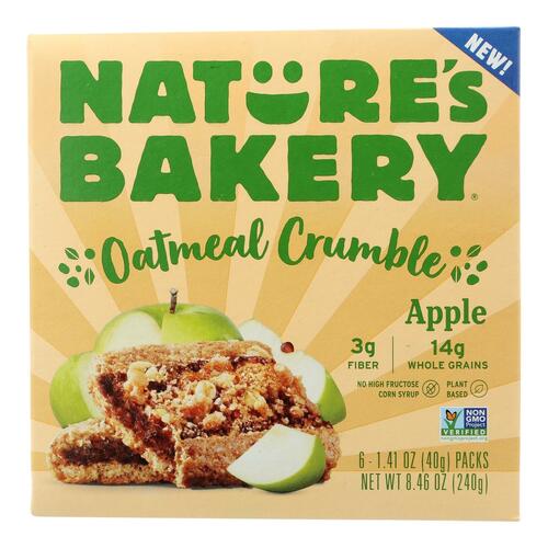 Nature's Bakery - Oatmeal Crumble Apple - Case Of 6 - 8.46 Oz - 0047495800203