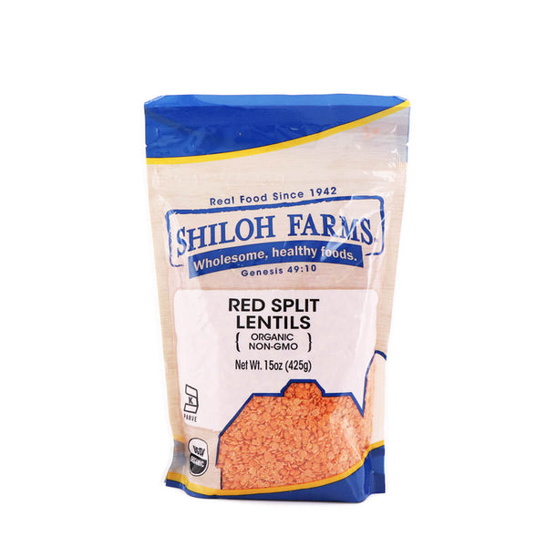 Shiloh farms, organic red split lentils - 0047593322386