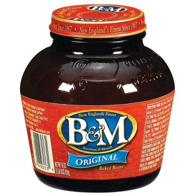 B & M: Bean Baked Original Glass Jar, 18 oz - 0047800000359