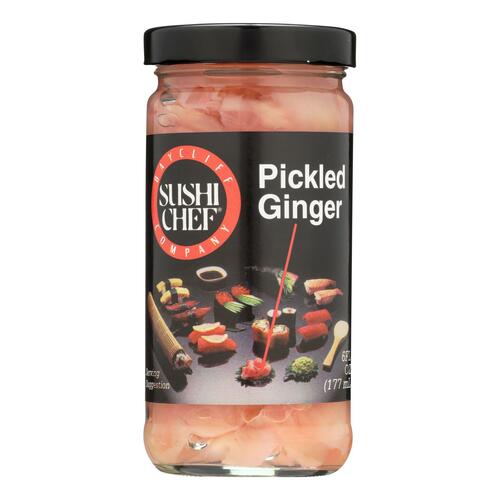 Sushi Chef Natural Pickled Ginger - Case Of 12 - 6 Oz. - 047834000059