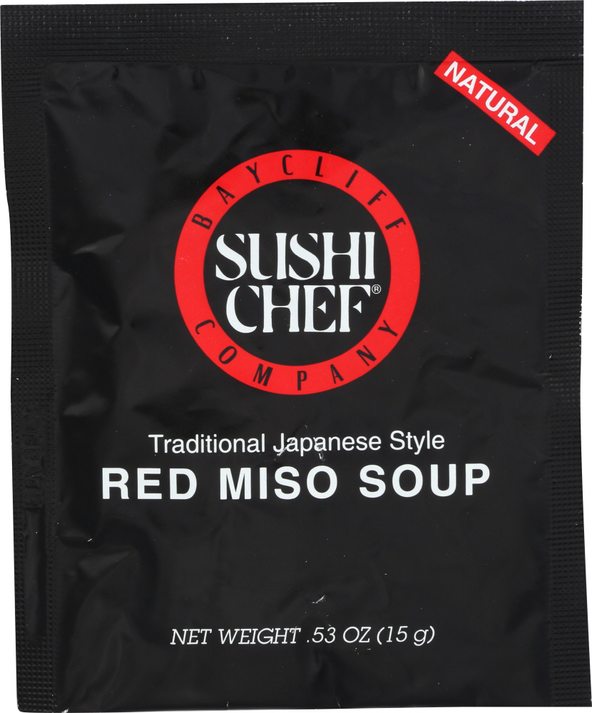 SUSHI CHEF: Soup Red Miso Traditional Japanese Style, 0.53 Oz - 0047834063023