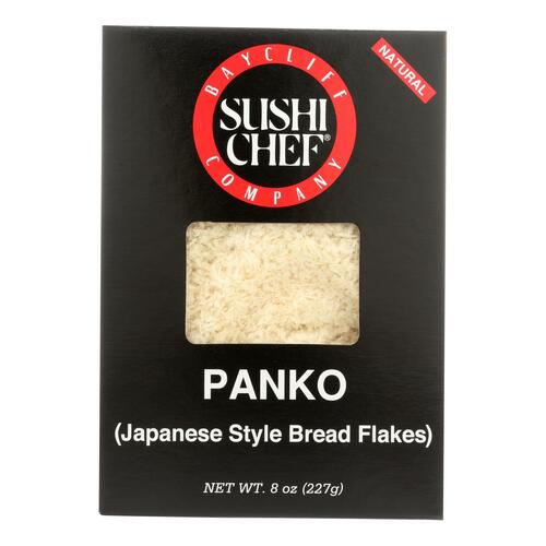 SUSHI CHEF: Panko Japanese Style Bread Flakes, 8 oz - 0047834063085
