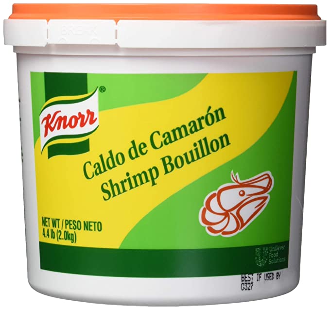  Knorr Professional Caldo de Camaron Shrimp Bouillon Base Shelf Stable Convenience, 0g Trans Fat, 4.4 lbs  - 048001038530