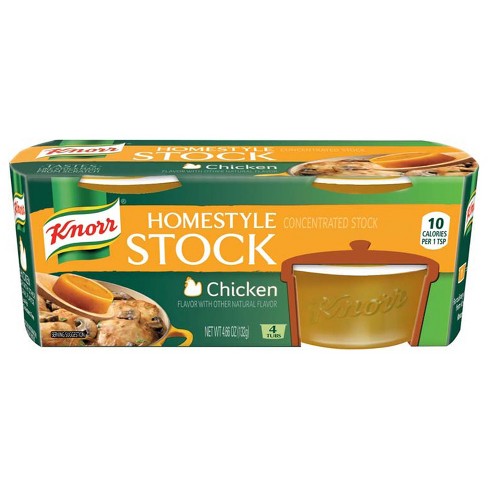 KNORR: Stock Chicken Homestyle 4 Pack, 4.66 oz - 0048001154032