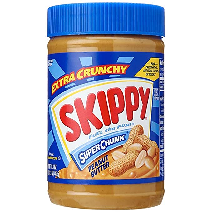 SKIPPY Super Chunk Peanut Butter, 16.3 Ounce - 037600110723